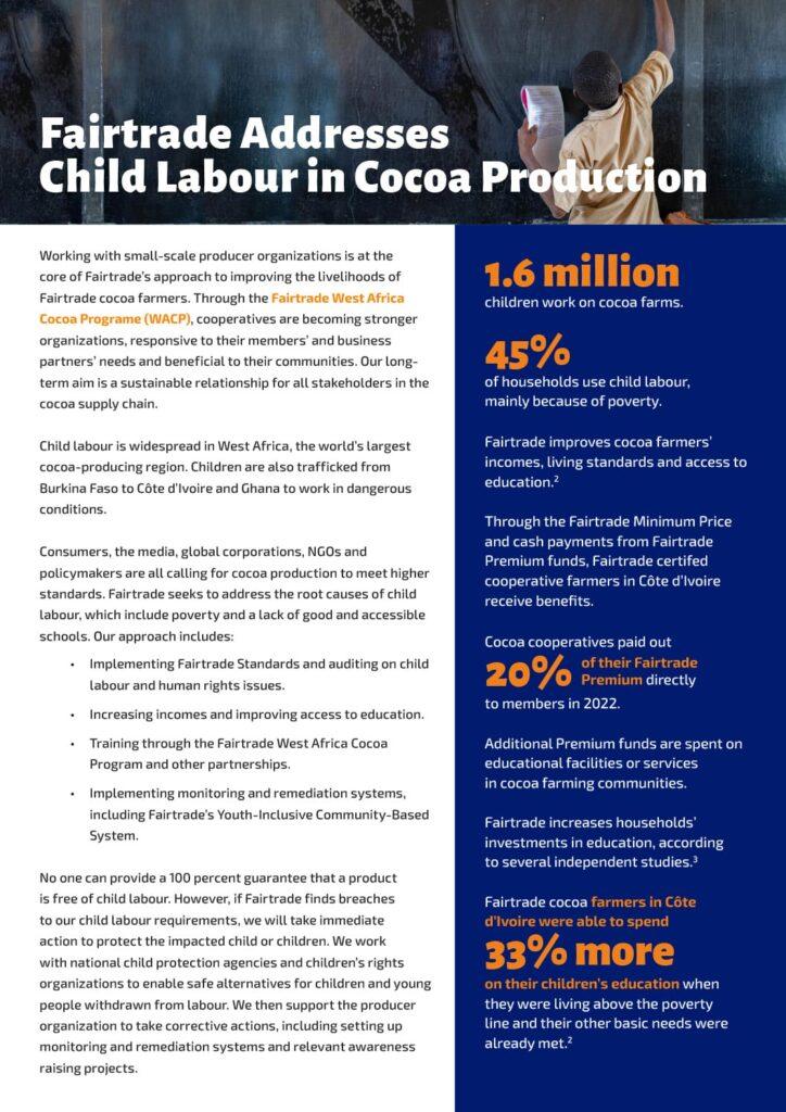 Fairtrade Addresses Child Labour in Cocoa Production